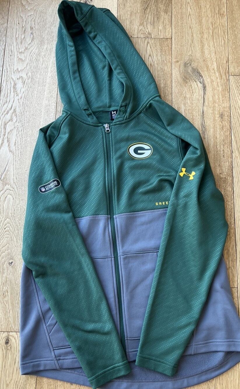 Mens NFL Green Bay Packers Under Armour Combine Authentic sweatshirt Medium